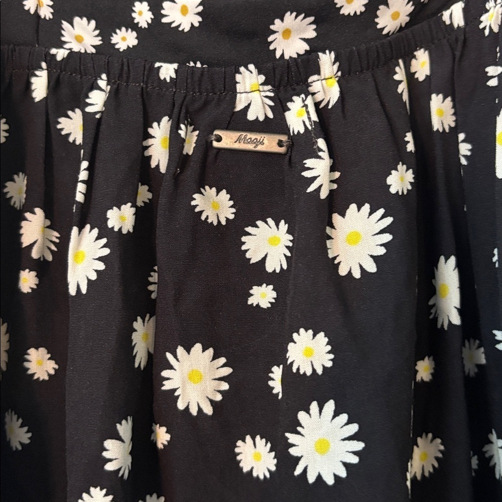 Maaji Dainty Daisy Floral Bustier Maxi Dress in Black Size Medium - Picture 5 of 7